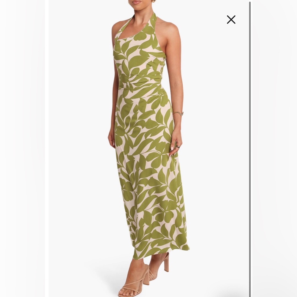 NWT- Petal & Pup Alexis Print Maxi Dress, Green Floral, Small - Picture 3 of 12